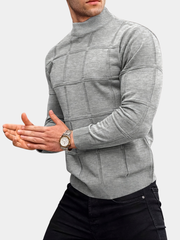 STAND COLLAR KNIT SWEATER FOR MEN