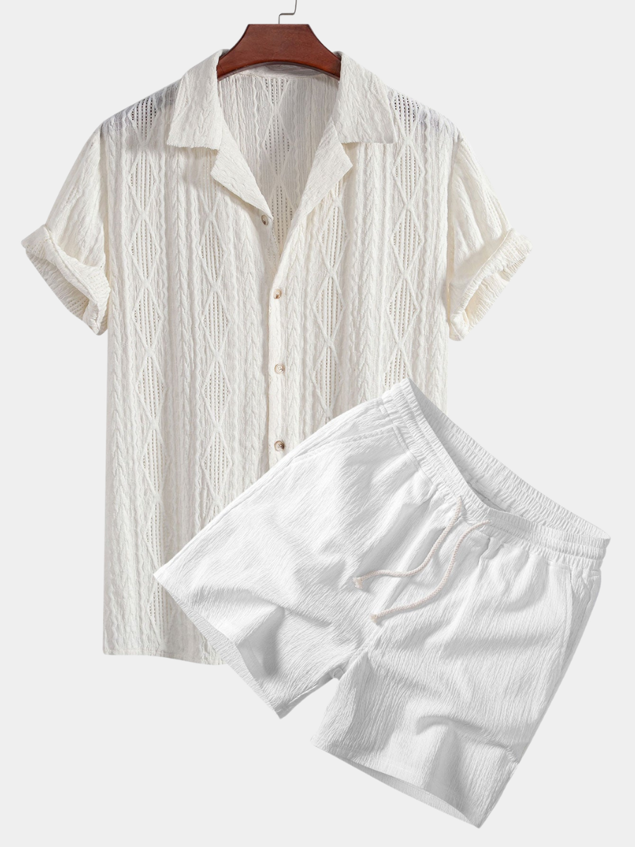 JACQUARD SHORT SET FOR MEN