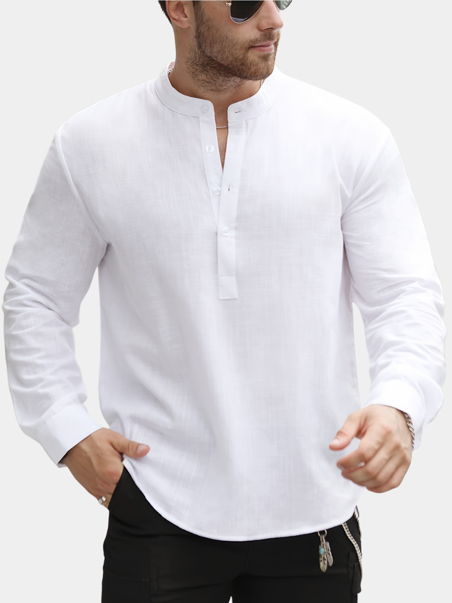 BOAT NECK SHIRT FOR MEN
