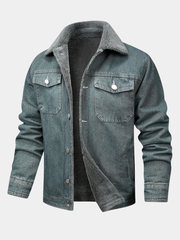 WARM DENIM JACKET FOR MEN
