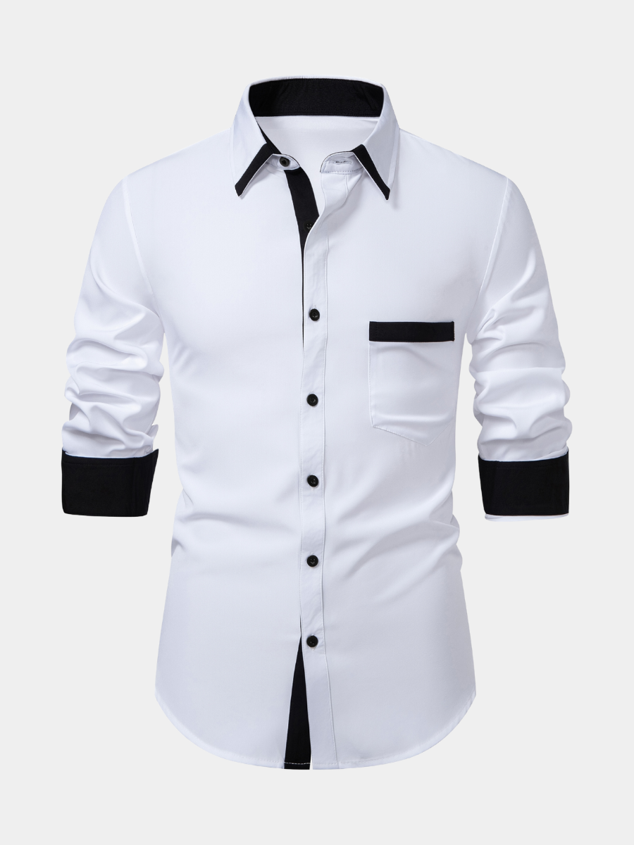 CONTRAST PANEL SHIRT FOR MEN
