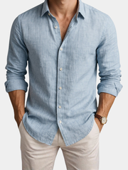 LINEN BLEND SHIRT FOR MEN