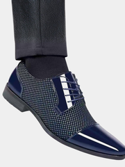 PATENT CAP TOE OXFORD FOR MEN