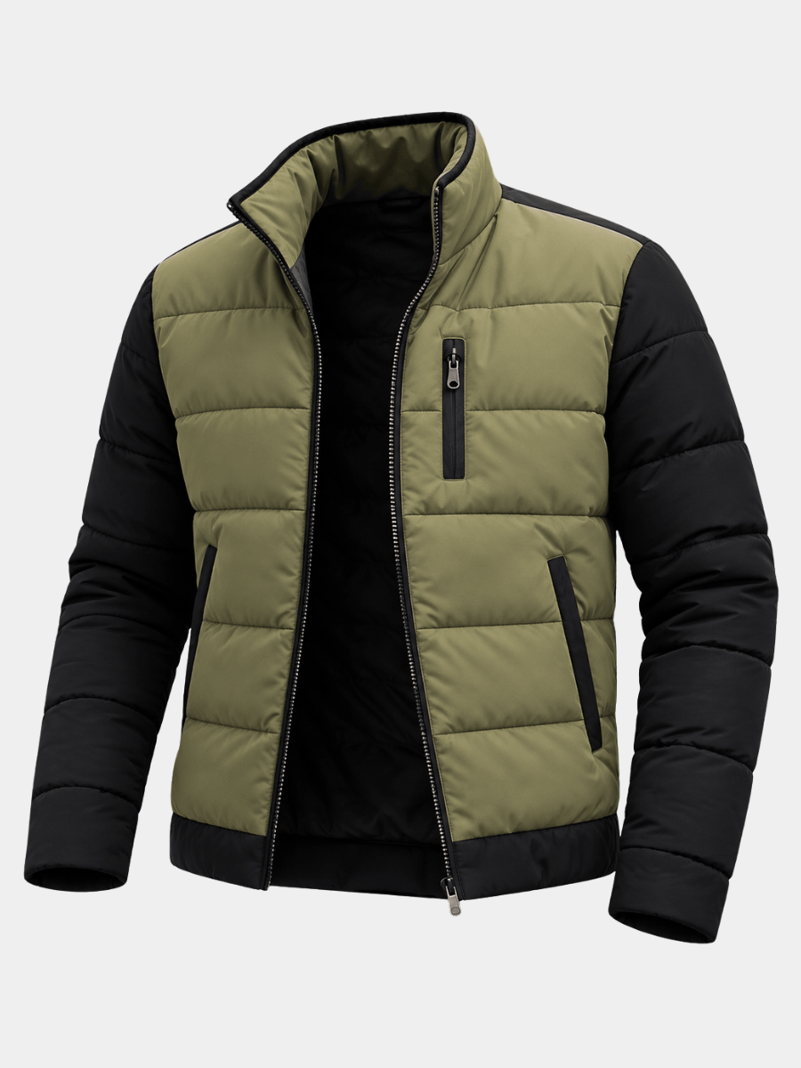 PADDED QUILTED ZIP JACKET FOR MEN