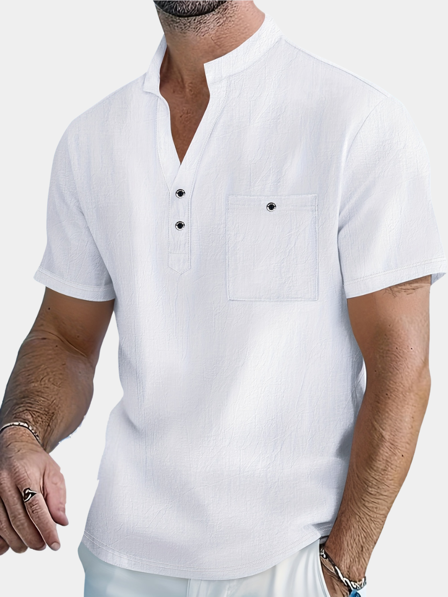 MANDARIN COLLAR SHIRT FOR MEN