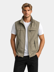 ZIP POCKET VEST FOR MEN
