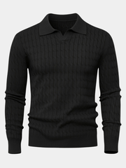 LOOSE POLO SWEATER FOR MEN