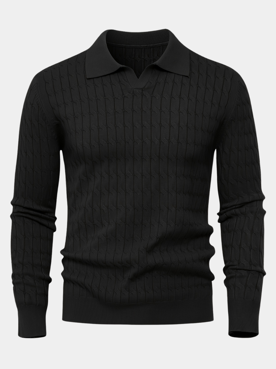 LOOSE POLO SWEATER FOR MEN