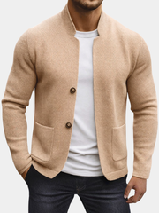 TEXTURED KNIT JACKET FOR MEN