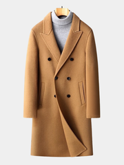 MID-LENGTH LAPEL COAT FOR MEN
