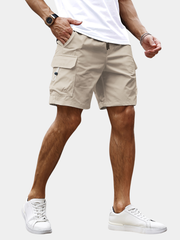 LOOSE DRAWSTRING CARGO SHORTS FOR MEN