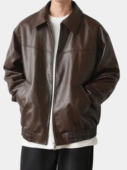 LEATHER EFFECT JACKET FOR MEN