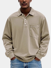 CLASSIC LONG SLEEVE POLO SHIRT FOR MEN