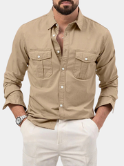 WRINKLE RESISTANT BUTTON SHIRT FOR MEN