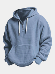WAFFLE KNIT HOODIE FOR MEN