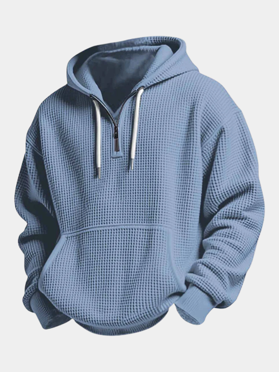WAFFLE KNIT HOODIE FOR MEN