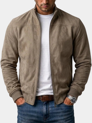 SUEDE BOMBER JACKET FOR MEN