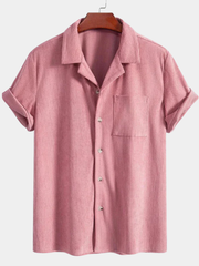 SHORT SLEEVE CUBAN SHIRT FOR MEN