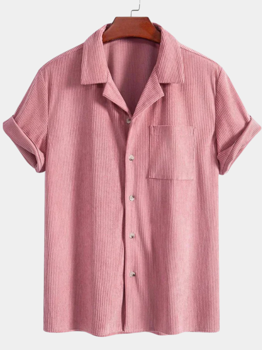 SHORT SLEEVE CUBAN SHIRT FOR MEN