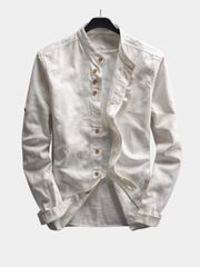 JAPANESE STAND COLLAR SHIRT FOR MEN
