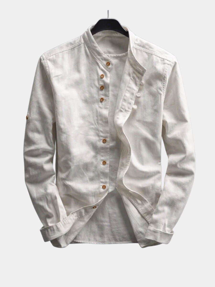 JAPANESE STAND COLLAR SHIRT FOR MEN