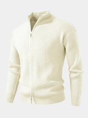 TEXTURED ZIP CARDIGAN FOR MEN