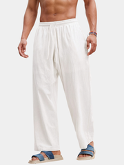 SOLID COLOUR TROUSERS FOR MEN