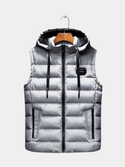 QUILTED SLEEVELESS VEST FOR MEN