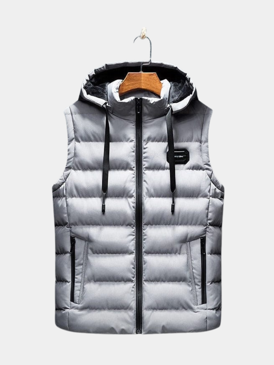 QUILTED SLEEVELESS VEST FOR MEN