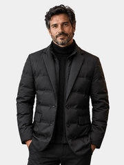 QUILTED DOWN BLAZER JACKET FOR MEN