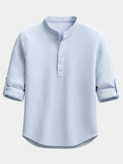 TEXTURED COTTON SHIRT FOR MEN