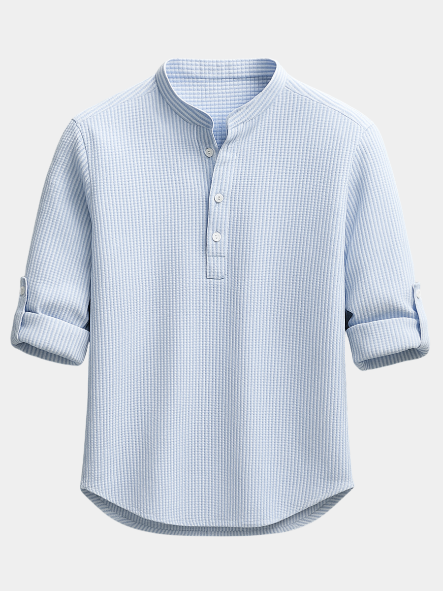 TEXTURED COTTON SHIRT FOR MEN