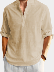STAND COLLAR SHIRT FOR MEN