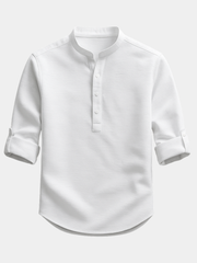CURVED HEM SHIRT FOR MEN