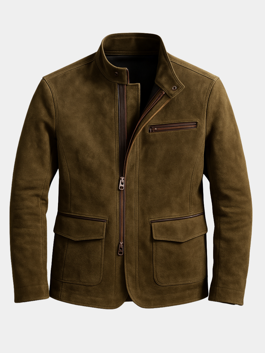 SUEDE FIELD JACKET FOR MEN