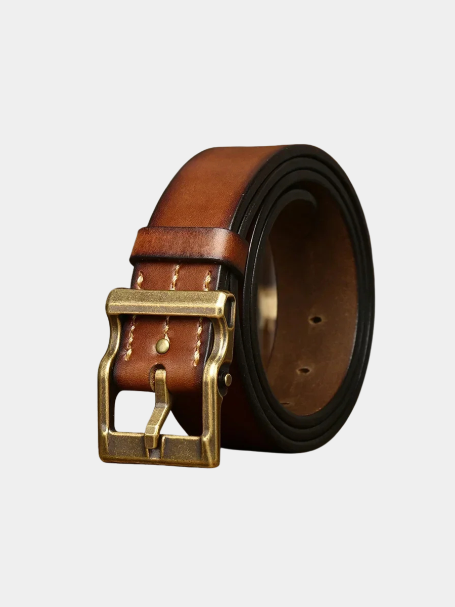 VINTAGE COWHIDE BELT FOR MEN