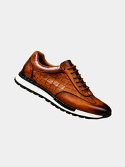TEXTURED COWHIDE SNEAKERS FOR MEN