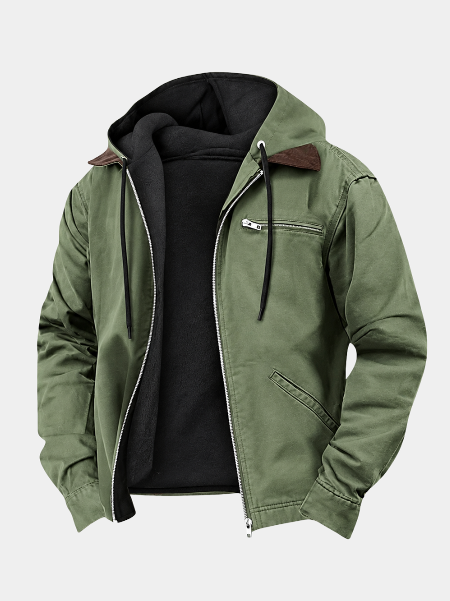 VINTAGE HOODED JACKET FOR MEN