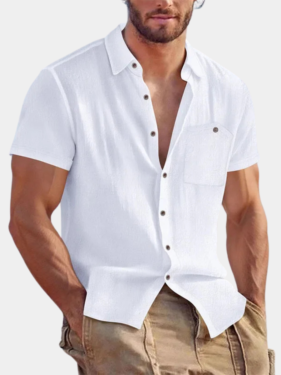 BUTTON-UP SUMMER SHIRT FOR MEN