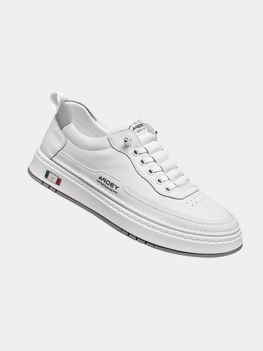 LEATHER CUSHIONED SNEAKERS FOR MEN