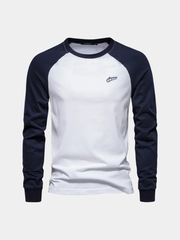 CONTRAST RAGLAN SHIRT FOR MEN