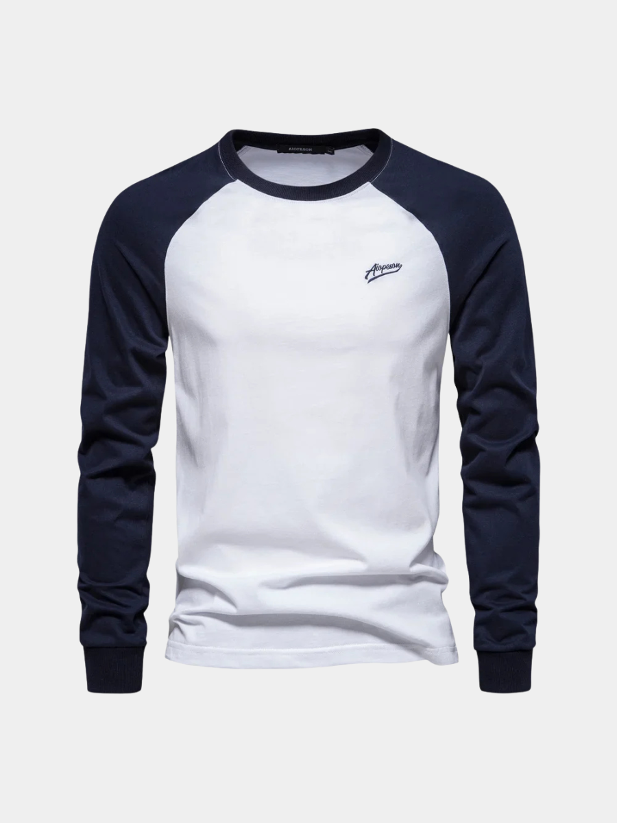 CONTRAST RAGLAN SHIRT FOR MEN