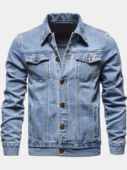 REGULAR DENIM JACKET FOR MEN