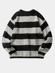 STRIPED KNIT PULLOVER FOR MEN
