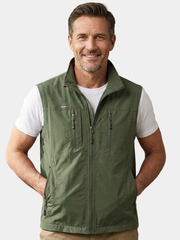 MULTI POCKET UTILITY VEST FOR MEN