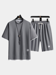 WAFFLE KNIT SET FOR MEN