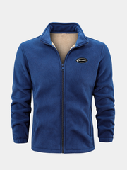 STAND COLLAR FLEECE JACKET FOR MEN