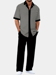 GEOMETRIC TWO-PIECE SET FOR MEN