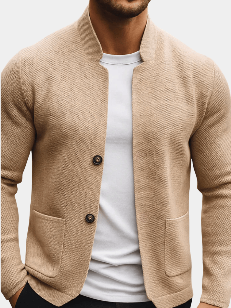 STRUCTURED KNIT VEST FOR MEN