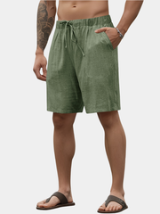 DRAWSTRING WOVEN SHORTS FOR MEN